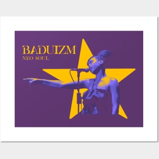 Baduizm Star Neon Purple Posters and Art